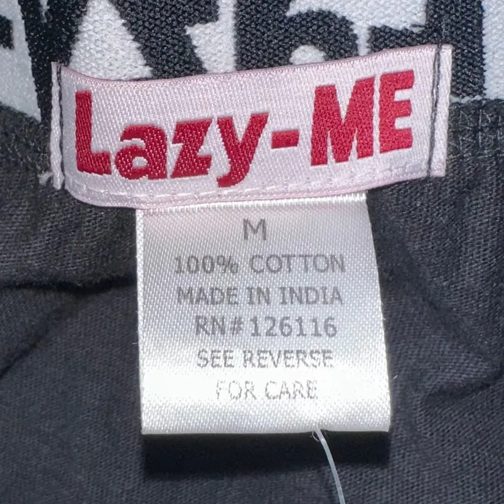 NWT Lazy-Me Men's Funny Novelty 'I'm Very Handy' Black Cotton Boxers Size M